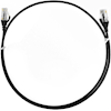 4Cabling - 4Cabling 2.5m Cat6 RJ45 RJ45 Ultra Thin LSZH Network Cables Black