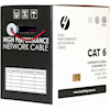 4Cabling - 4Cabling Cat6 Ethernet 305m Cable Reel Box. Solid Conductor. Red