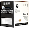 4Cabling - 4Cabling Cat6 Ethernet 305m Cable Reel Box. Solid Conductor. Grey