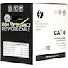 4Cabling - 4Cabling Cat6 Ethernet 305m Cable Reel Box. Solid Conductor. Yellow