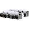 4Cabling - 4Cabling Cat5e RJ45 Keystone Jack. 10 pack. Black