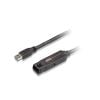 Aten USB 3.0 Cables - Aten USB 3.1 Gen 1 Extender with AC Adapter 10M Support 5.0Gps daisy-chain up to 50m Ultra slim Design and unique