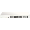 Gigabit Network Switches - D-Link (DBS-2000-28P) 28-Port Gigabit Nucluas Cloud Managed PoE Switch with 28 RJ45 (24 PoE) and 4 Combo SFP ports. PoE