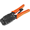 Astrotek Cat5 Network Cables - Astrotek 8-Pins RJ-45 6-Pins RJ-12 4-Pins RJ-11 Crimper Cut Strip Crimping Tool Kit with Ratchet Orange Colour Hood RoHS