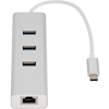 USB Type-C / 3.1 Cables - Astrotek USB 3.1 Type C to LAN + USB3.0 Hub Gigabit RJ45 Ethernet Network Adapter Converter Cable 15cm