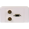 4Cabling - 4Cabling SVGA Wall Plate with Stereo Audio