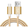 USB 2.0 Cables - Astrotek 2m Micro USB Data Sync Charger Cable Cord Gold Colour for Samsung HTC Motorola Nokia Kndle Android Phone