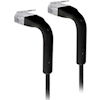 Ubiquiti - Ubiquiti UniFi patch cable with both end bendable RJ45 22cm Black