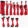 Corsair Power Cables - Corsair For Corsair PSU Red Premium Individually Sleeved DC Cable Pro Kit Type 4 (Generation 4)