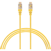 4Cabling - 4Cabling 0.75m Cat6a RJ45 S/FTP Thin LSZH 30 AWG Network Cable. Yellow