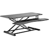 Brateck Brackets & Mounting - Brateck Gas Spring Sit-Stand Desk Converter with Keyboard Tray Deck(Standard MDF Board Surface)