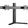 Brackets & Mounting - Brateck Dual Screen Classic Pro Gaming Monitor Stand for Most 17 to 27 Monitor Up to 7kg/Screen-Black Color