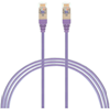 4Cabling - 4Cabling 5m Cat6a RJ45 S/FTP Thin LSZH 30 AWG Network Cable. Purple