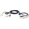 Aten KVM Cables - Aten 3m USB VGA to DVI-A KVM Cable with Audio