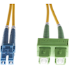 4Cabling - 4Cabling 1m LC-SC/APC OS1 / OS2 Singlemode Fibre Optic Duplex Cable