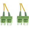 4Cabling - 4Cabling 2m SC/APC-SC/APC OS1 / OS2 Singlemode Fibre Optic Duplex Cable EOL
