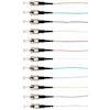 4Cabling - 4Cabling Fibre Pigtail ST OM4 Multimode 2m. 12 pack. Rainbow. Backward Compatible With OM3