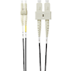 4Cabling - 4Cabling 5m LC-SC OM4 Multimode Fibre Optic Patch Cable: Black