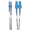 4Cabling - 4Cabling 10m LC-SC OS1 / OS2 Singlemode Fibre Optic Cable: Black