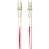 4Cabling - 4Cabling 0.5m LC-LC OM4 Multimode Fibre Optic Patch Cable: Red