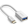 USB Type-C / 3.1 Cables - UGREEN USB Type-C Male to USB 3.0 Type A Female OTG Cable 15cm White 30702