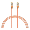 4Cabling - 4Cabling 4m Cat6a RJ45 S/FTP Thin LSZH 30 AWG Network Cable. Orange