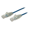 StarTech - StarTech Cable Blue Slim Cat6 Patch Cord 2m