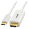 USB Type-C / 3.1 Cables - Astrotek USB C male to HDMI male cable white color gold plating support 4k@60hz
