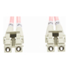 4Cabling - 4Cabling 10m LC-LC OS1 / OS2 Singlemode Fibre Optic Cable: Salmon Pink