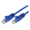 Cat6 Network Cables - 8Ware Cat6 Ultra Thin Slim Cable 0.5m / 50cm Blue Color Premium RJ45 Ethernet Network LAN UTP Patch Cord 26AWG