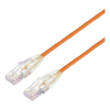 Cat6 Network Cables - BluPeak 2M Ultra Thin Cat6a UTP LAN Cable Orange (Lifetime Warranty)