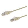 Cat6 Network Cables - StarTech 2.5 m Cat6 Cable Slim Cat6 Patch Cord Grey Snagless RJ45 Connectors Gigabit Ethernet Cable 28 AWG