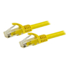 Cat6 Network Cables - StarTech 1.5 m Cat6 Cable Yellow Cat6 Patch Cord Snagless RJ45 Connectors 24 AWG Copper Wire Ethernet ETL