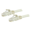 Cat6 Network Cables - StarTech 1.5 m Cat6 Cable White Cat6 Patch Cord Snagless RJ45 Connectors 24 AWG Copper Wire Ethernet ETL (N6PATC150CMWH)
