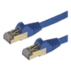 Cat6 Network Cables - StarTech 7m CAT6a Ethernet Cable Blue- RJ45 Snagless Connectors CAT6a STP Cord Copper Wire Network Cable (6ASPAT7MBL)