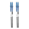 4Cabling - 4Cabling 1.5m LC-LC OS1 / OS2 Singlemode Fibre Optic Cable: Black