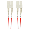 4Cabling - 4Cabling 1.5m SC-SC OM4 Multimode Fibre Optic Patch Cable: Red