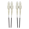 4Cabling - 4Cabling 1.5m SC-SC OM4 Multimode Fibre Optic Patch Cable: Black