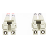 4Cabling - 4Cabling 1.5m LC-LC OM4 Multimode Fibre Optic Cable: Salmon Pink