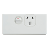 Cable Management & Installation - 4Cabling 4C | Elegant Single Power Point 250V 10A Horizontal