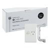 4Cabling - 4Cabling 4C | Elegant Single Power Point 250V 10A Vertical 10 Pack with 10 FREE C-Clips