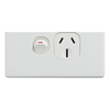 Cable Management & Installation - 4Cabling 4C | Elegant Single Power Point 250V 15A Horizontal