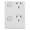 Cable Management & Installation - 4Cabling 4C | Elegant Double Power Point 250V 10A Vertical