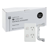 4Cabling - 4Cabling 4C | Elegant Double Power Point 250V 10A Vertical 10 Pack with 10 FREE C-Clips