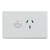 Cable Management & Installation - 4Cabling 4C | Classic Single Power Point 250V 10A Horizontal