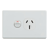 Cable Management & Installation - 4Cabling 4C | Classic Single Power Point 250V 15A Horizontal