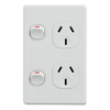 Cable Management & Installation - 4Cabling 4C | Classic Double Power Point 250V 10A Vertical