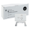 4Cabling - 4Cabling 4C | Classic Single Power Point 250V 10A with 16AX Extra Switch  Horizontal 10 Pack with 10 FREE C-Clips