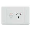 Cable Management & Installation - 4Cabling 4C | Ultima Single Power Point 250V 10A Horizontal