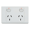 Cable Management & Installation - 4Cabling 4C | Ultima Double Power Point 250V 10A Horizontal